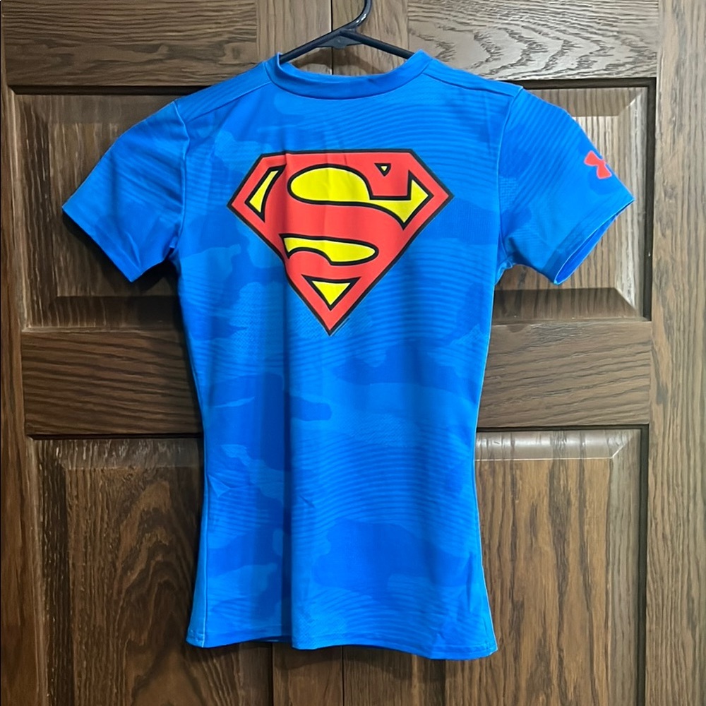 Under Armour Blue Superman Tee